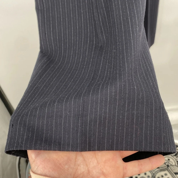 Brooks Brothers 346 Trouser Pants Women’s Size 8 Blue Stripes 100% Wool - Picture 5 of 14
